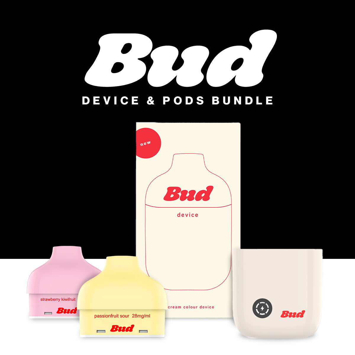 Bud Prefilled Device & 2 Pods Bundle