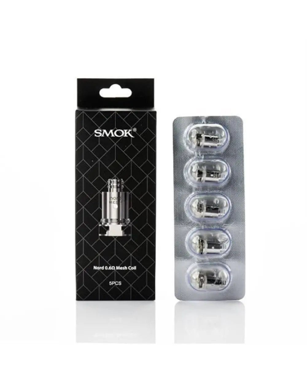 SMOK NORD Replacement Coils (5 Pack) Coil 0.6 Ohm Mesh   nicotine vape available in Australia