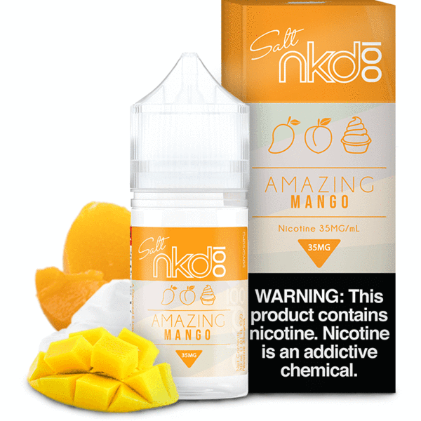 Mango by Naked 100 Salts Nic Salts 35mg   nicotine vape available in Australia
