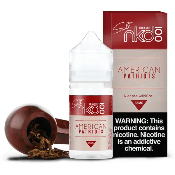 American Patriots by Naked 100 Salts Nic Salts 35mg   nicotine vape available in Australia