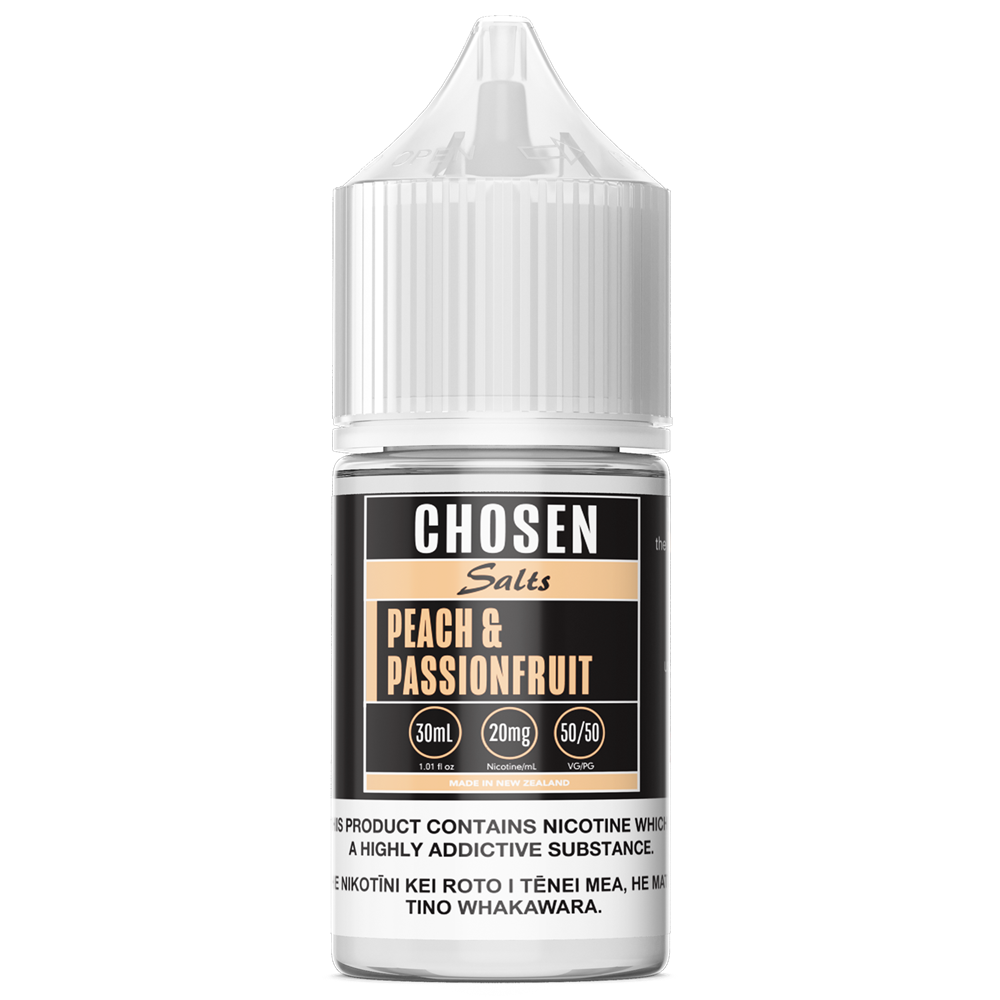 Peach and Passionfruit by Chosen Salts Nic Salts Podlyfe