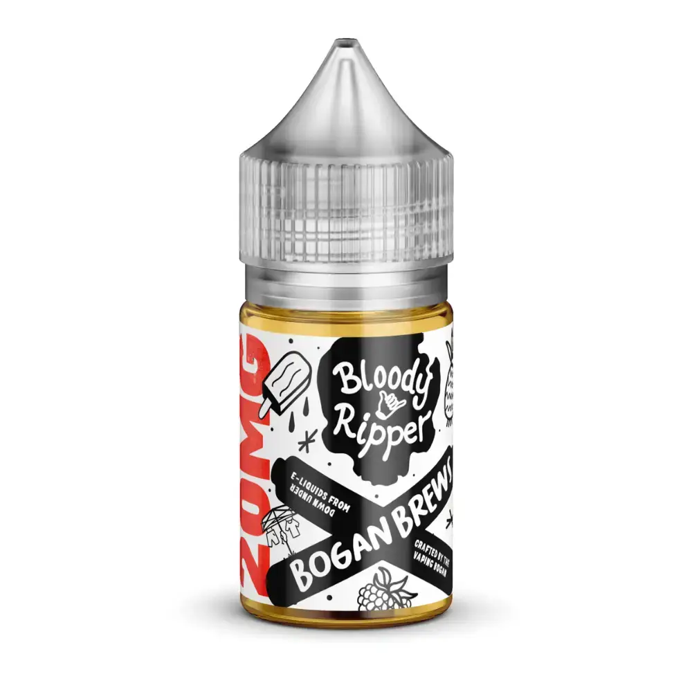 Bloody Ripper by Bogan Brew Salts Nic Salts 20mg   nicotine vape available in Australia