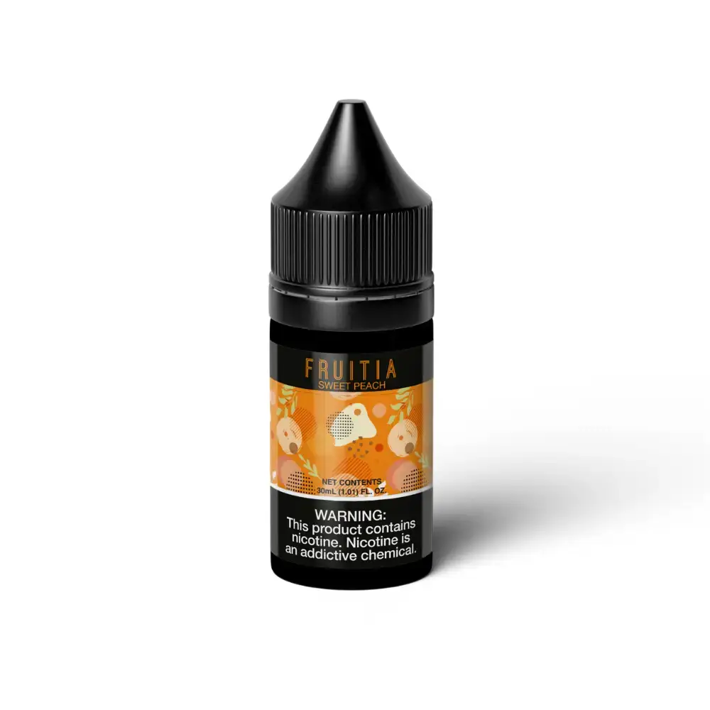 Peach Soda by Fruitia Salts Nic Salts 35mg   nicotine vape available in Australia