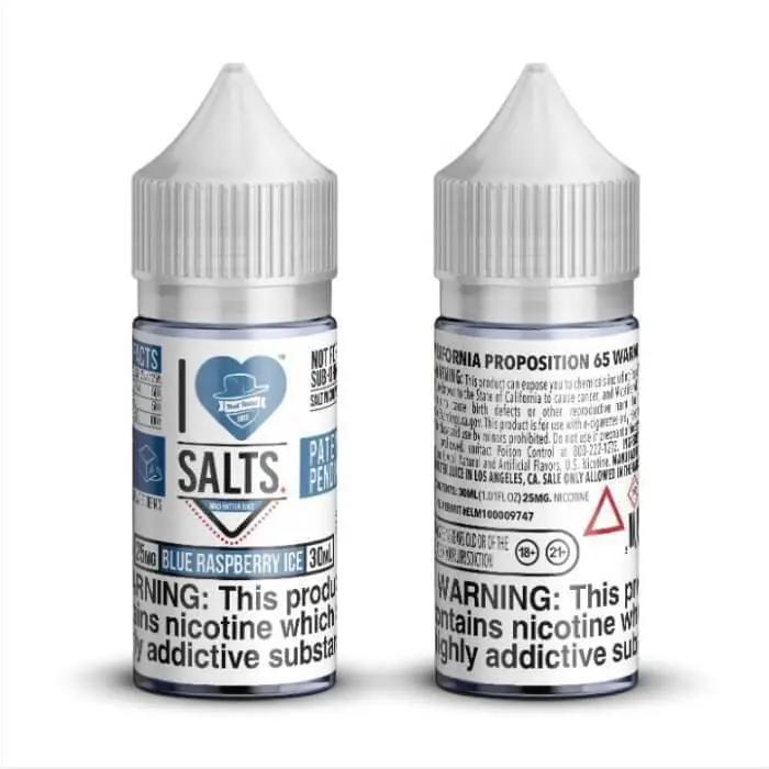 Blue Raspberry Ice by I Love  Salts Nic Salts 25mg   nicotine vape available in Australia