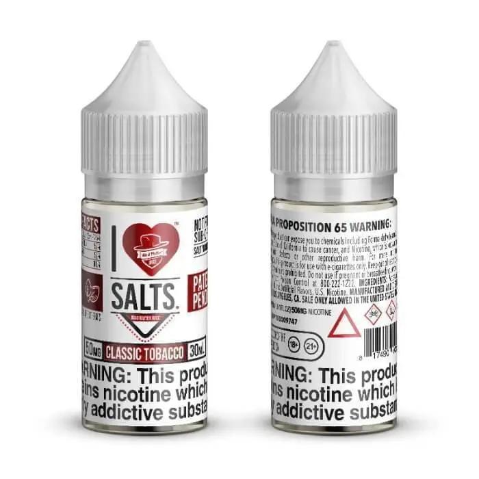 Classic Tobacco by I Love  Salts Nic Salts 25mg   nicotine vape available in Australia