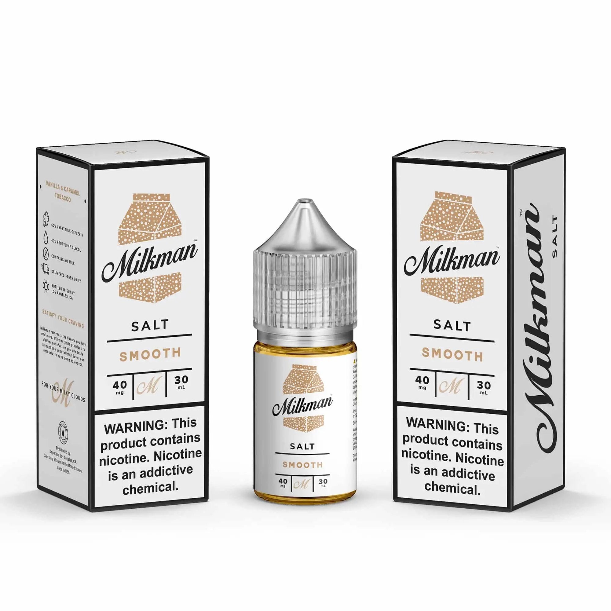 Smooth by Milkman Salts Nic Salts 40mg   nicotine vape available in Australia